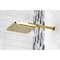 Showerscape K250A2CK 9-5/8-Inch Square Shower Head with Shower Arm, Polished Brass K250A2CK - alternate 2